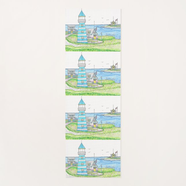 Americana Lighthouse 2 Yoga Mat Yogamatte (Vorderseite)