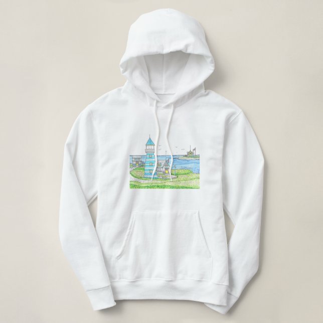 Americana Lighthouse Hoodie Sweatshirt (Design vorne)