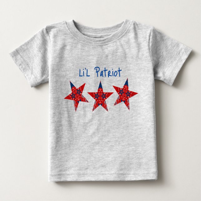 Americana Li'l Patriot Bandana Stars Baby T - Shir Baby T-shirt (Vorderseite)