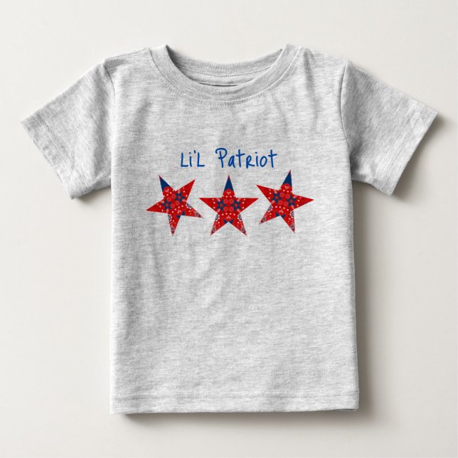 Americana Li'l Patriot Bandana Stars Baby T - Shir T-shirt (Vorderseite)