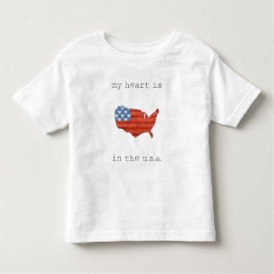 Americana  mein Herz ist in der USA-Karte Kleinkind T-shirt