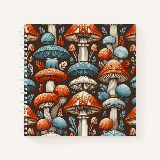 Americana Mushrooms Notizbuch (Vorderseite)