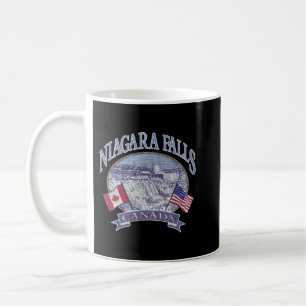 Americana Niagara Falls Scene Canada America Flags Kaffeetasse