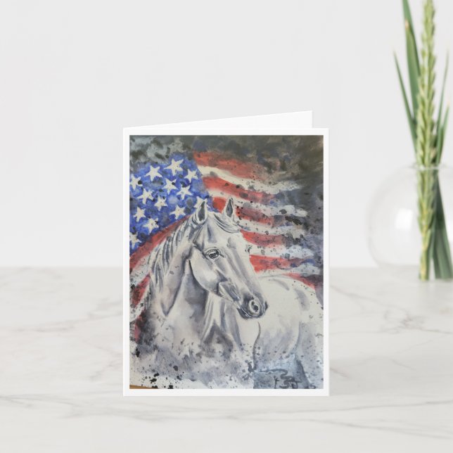 Americana-Pferd von Sherry  Karte (Vorderseite)