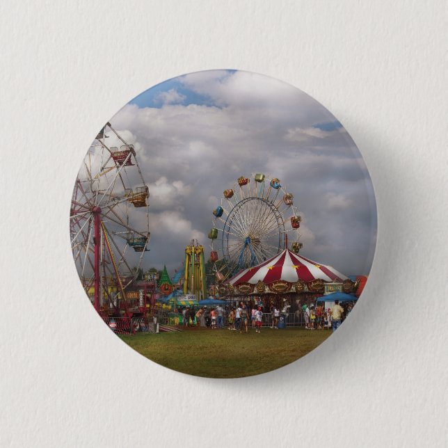 Americana - reisender Karneval Button (Vorderseite)