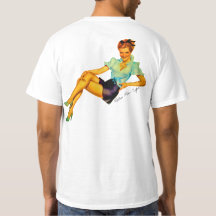 Americana Retro Button Up Girl der 1950er Jahre