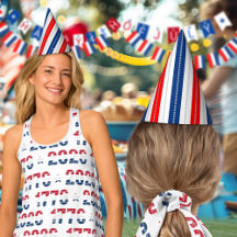 Americana Rot Weiß Blau Sterne und Streifen