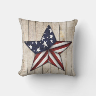 Americana Star Polyester Throw Kissen