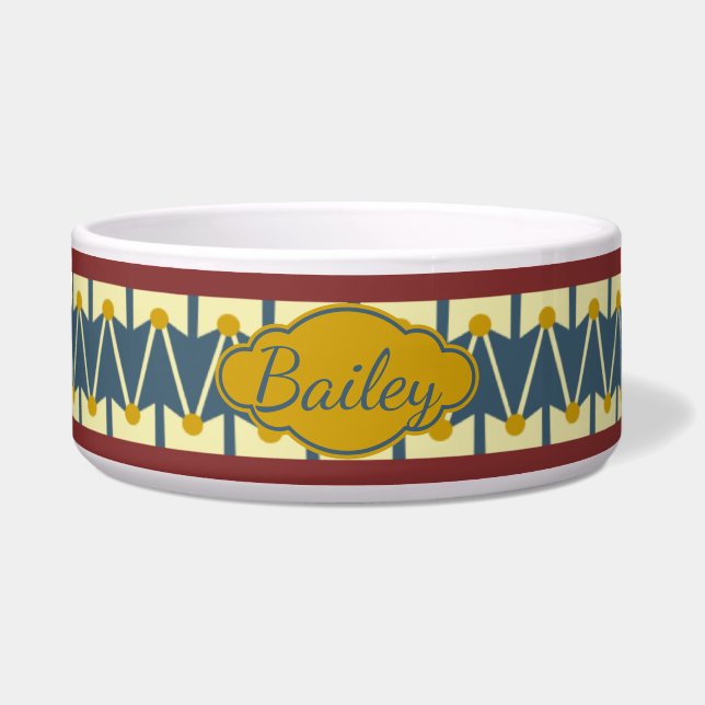 Americana Vintag Drum Personalisiert Napf (Vorderseite)