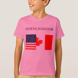 AMERICANADIAN 2 das rosa T-Stück Mädchen T-Shirt