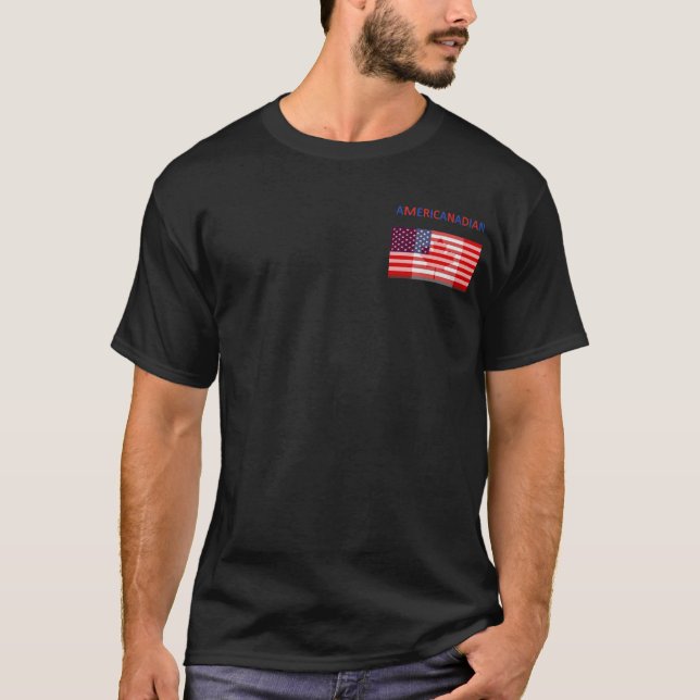 AMERICANADIAN schwarzes T-Shirt (Vorderseite)