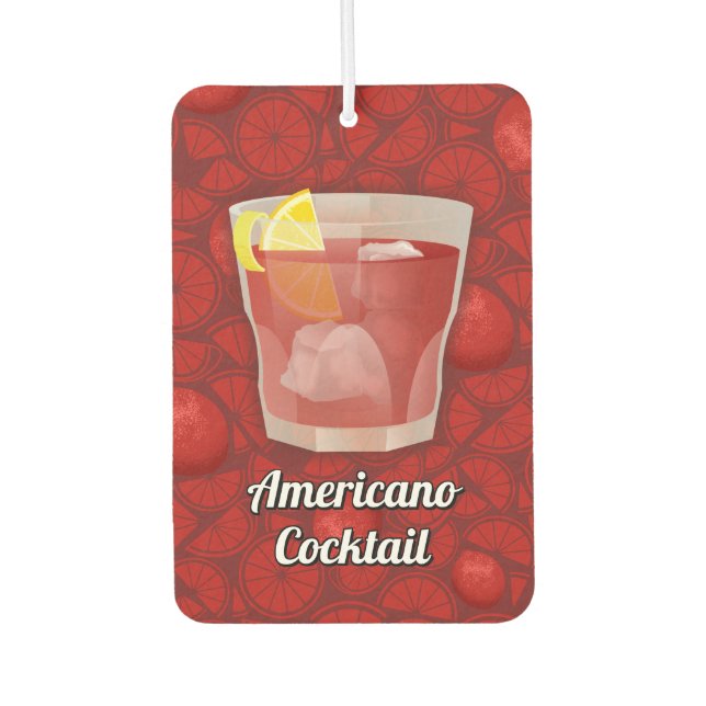 Americano-Cocktail Autolufterfrischer (Vorderseite)