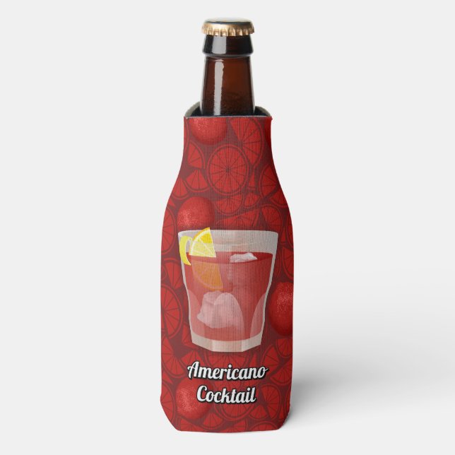 Americano-Cocktail Flaschenkühler (Flaschenvorderseite)