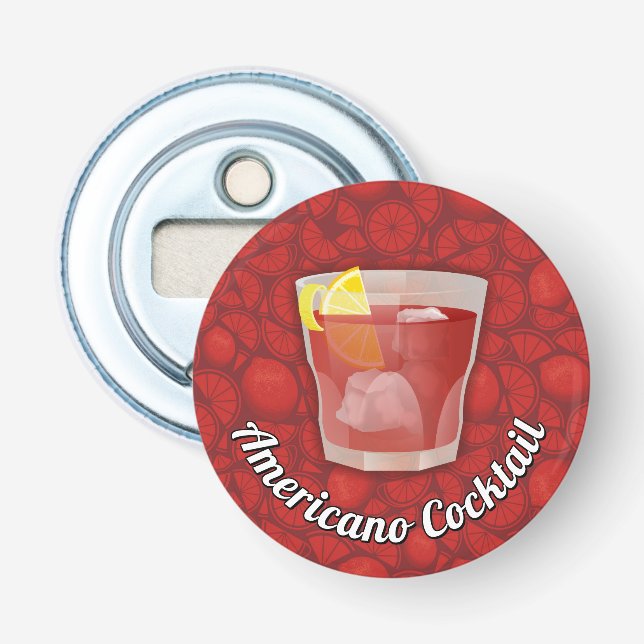 Americano Cocktail Flaschenöffner (Vorderseite)