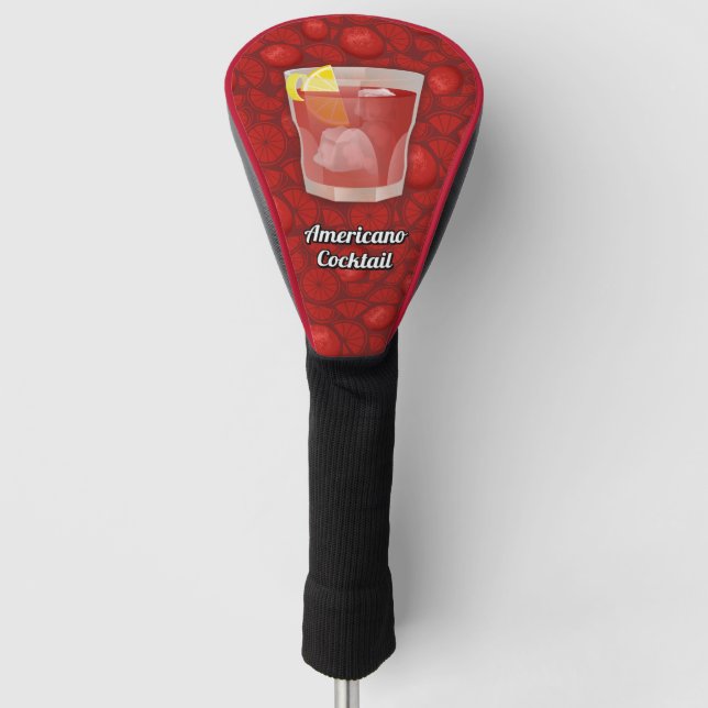 Americano Cocktail Golf Headcover (Vorderseite)