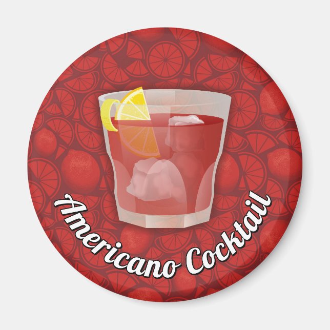 Americano Cocktail Magnet (Vorne)