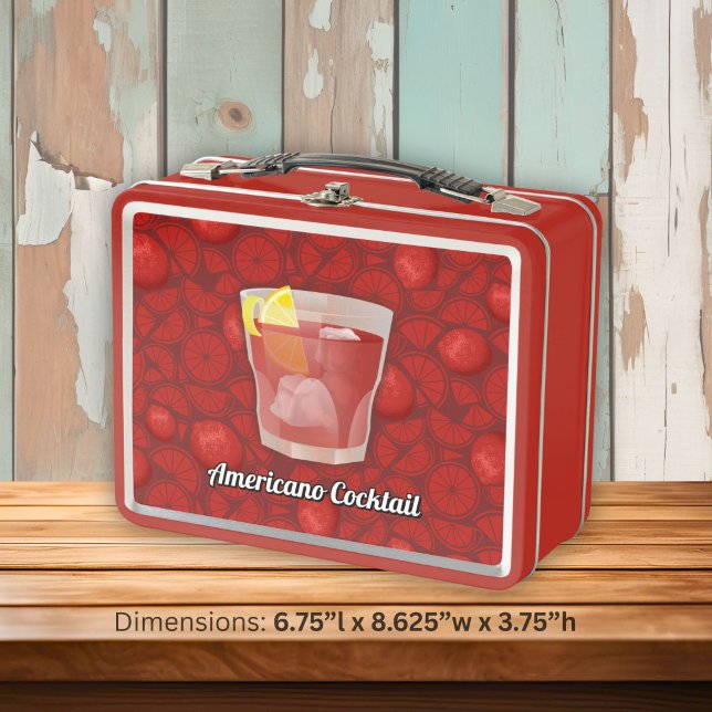 Americano Cocktail Metall Brotdose (Von Creator hochgeladen)