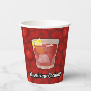 Americano Cocktail Paper Cups Pappbecher