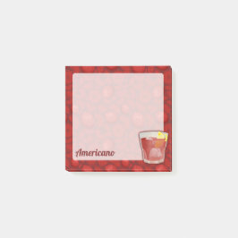 Americano Cocktail Post-it Klebezettel