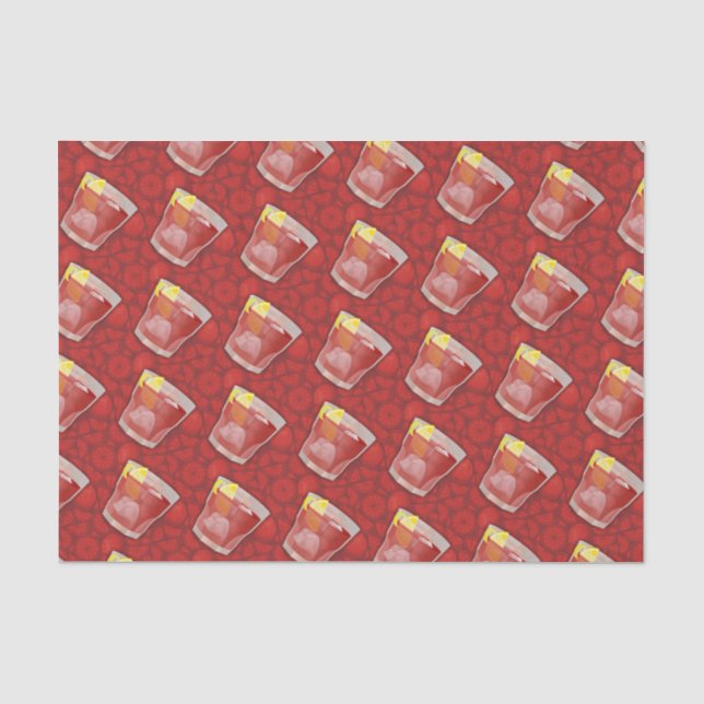 Americano-Cocktail Seidenpapier (Vorderseite)