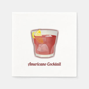 Americano-Cocktail Serviette