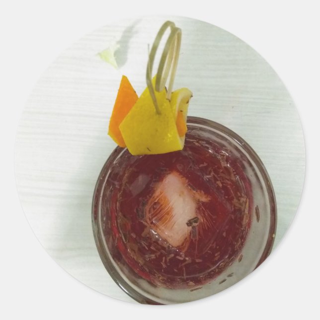 Americano Runder Aufkleber (Vorderseite)