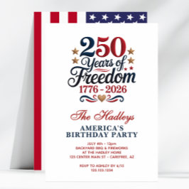 America's 250 Backyard Birthday Party Einladung