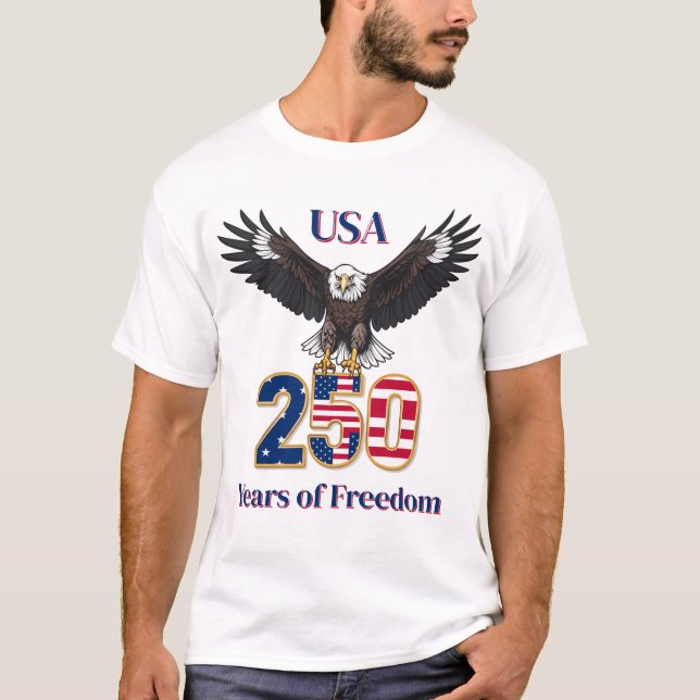 America's 250th Anniversary Bald Eagle T-Shirt (Vorderseite)