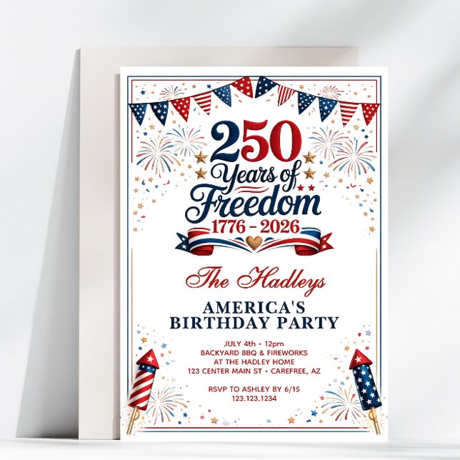 America's 250th Anniversary Einladung (Von Creator hochgeladen)