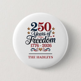 America's 250th Anniversary Name Button