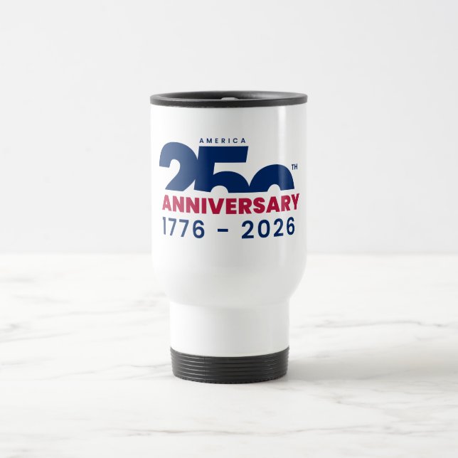 America's 250th anniversary reisebecher (Mittel)