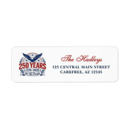 America's 250th Anniversary Return Address Label