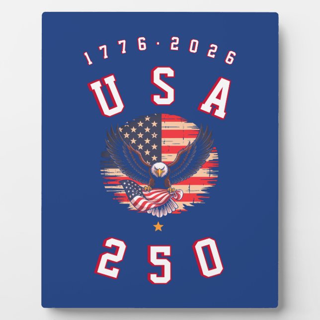 America's 250th Anniversary USA 250 1776 2026 Fotoplatte (Vorderseite)