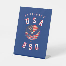 America's 250th Anniversary USA 250 1776 2026 Sockelschild