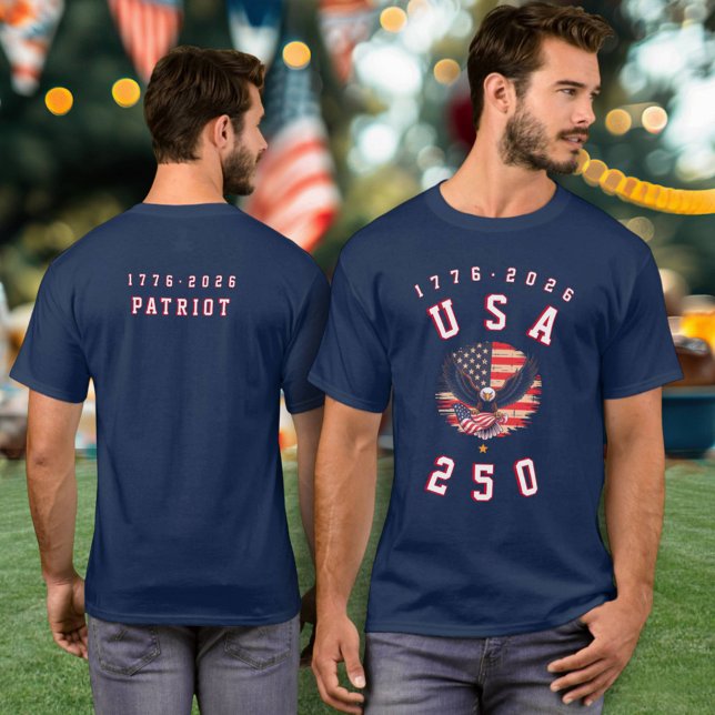 America's 250th Anniversary USA 250 1776 2026 T-Shirt (Von Creator hochgeladen)