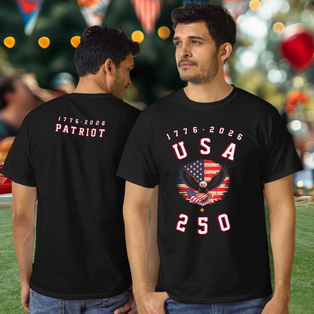 America's 250th Anniversary USA 250 1776 2026 T-Shirt (Von Creator hochgeladen)