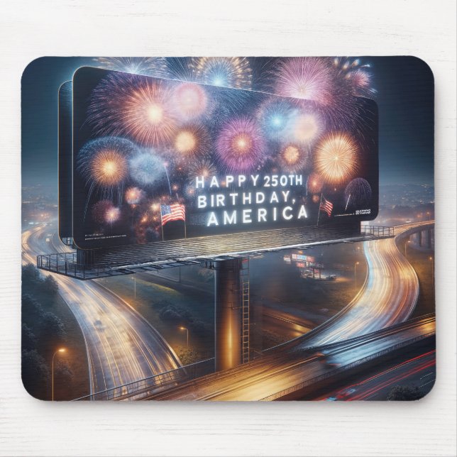 America's 250th Birthday Billboard Mousepad (Vorne)