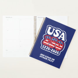 America's 250th Birthday - Groovy USA 2026 Planer
