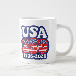 America's 250th Birthday - Groovy USA 250 Jumbo-Tasse