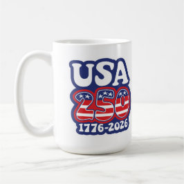 America's 250th Birthday - Groovy USA 250 Kaffeetasse