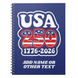 America's 250th Birthday - Groovy USA 250 Notizblock