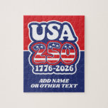 America's 250th Birthday - Groovy USA 250 Puzzle<br><div class="desc">Celebrate America’s 250th anniversary with a Groovy 70s inspired accessory,  featuring a vibrant,  colorful design with a patriotic look. This limited-edition design,  designed in America,  offers a unique blend of historical pride and charm,  making it a must-have for the 2026 festivities.</div>