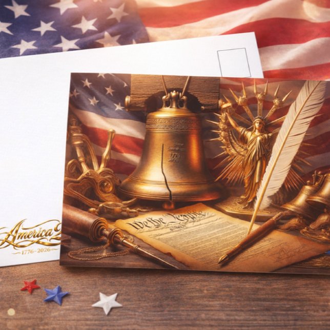America's 250th Semiquincentennial Holiday Postkarte (Von Creator hochgeladen)