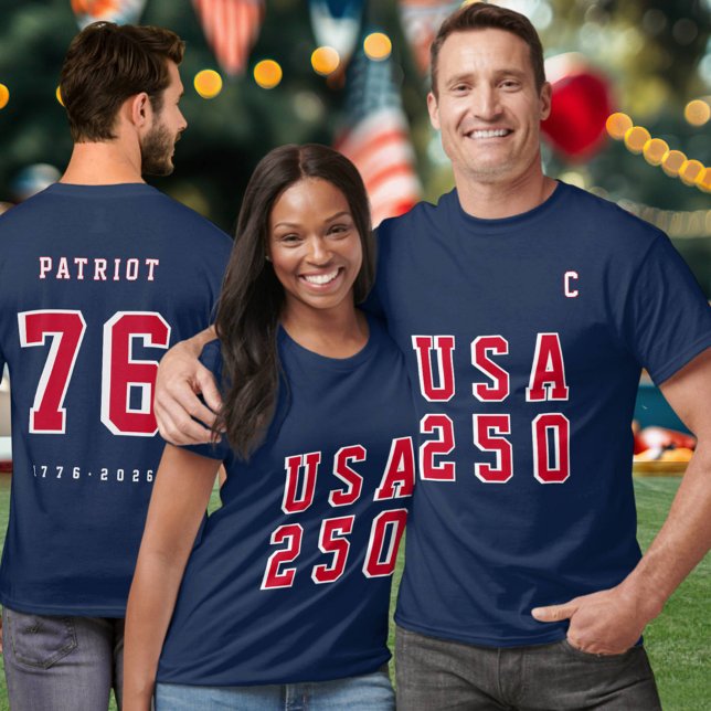America's 250th USA 250 Event Name Party Jersey  T-Shirt (Von Creator hochgeladen)