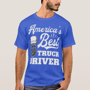 Americas Best Truck Driver Vehicle Flatbed Truck D T-Shirt