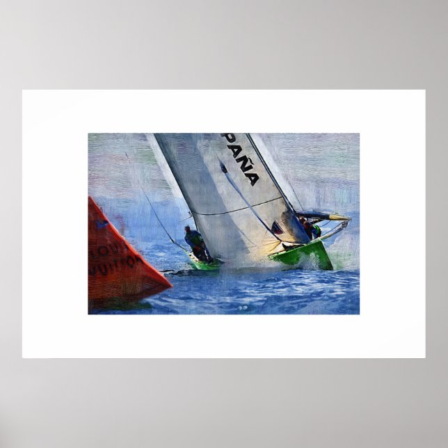 America's Cup Sailing, Segelboot, Segelboot Poster (Vorne)