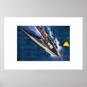 America's Cup Sailing, Segelboot, Segelboot Poster
