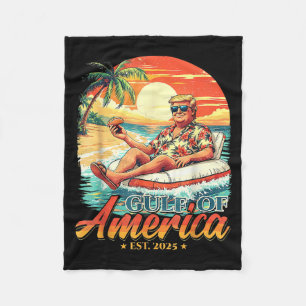 Americas Gulf Trump 2024 Retro Beach USA Fleecedecke