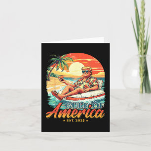 Americas Gulf Trump 2024 Retro Beach USA Karte