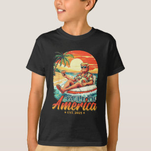 Americas Gulf Trump 2024 Retro Beach USA T-Shirt
